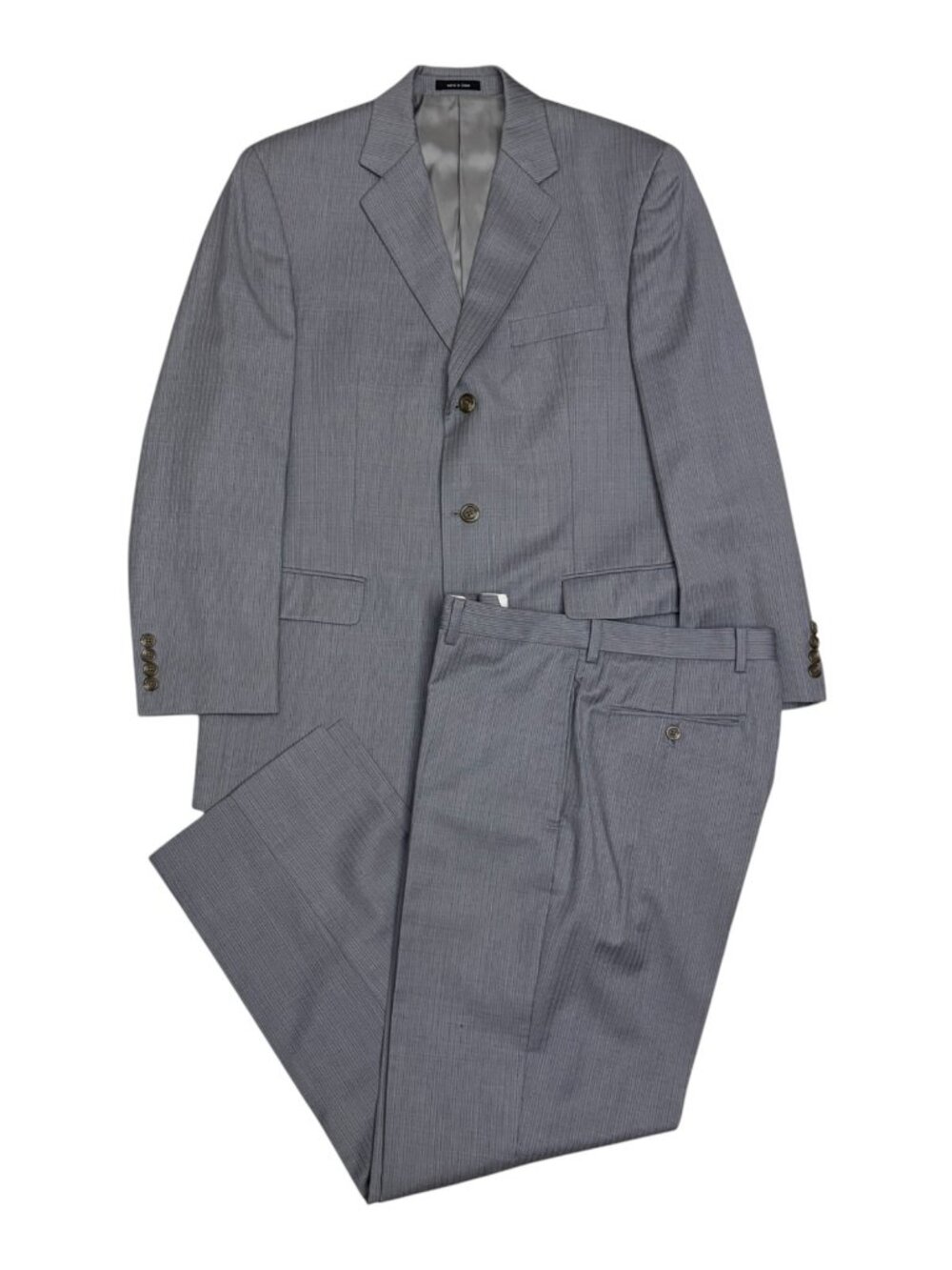 CHAPS Wool SUIT Blazer Sport Coat Gray Luxury Designer Business Jacket Mens 40R